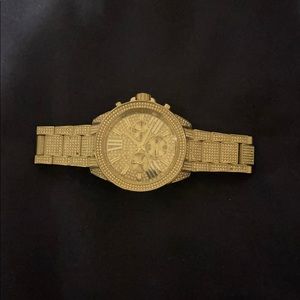 Ritz Pavé Silver-Tone Watch